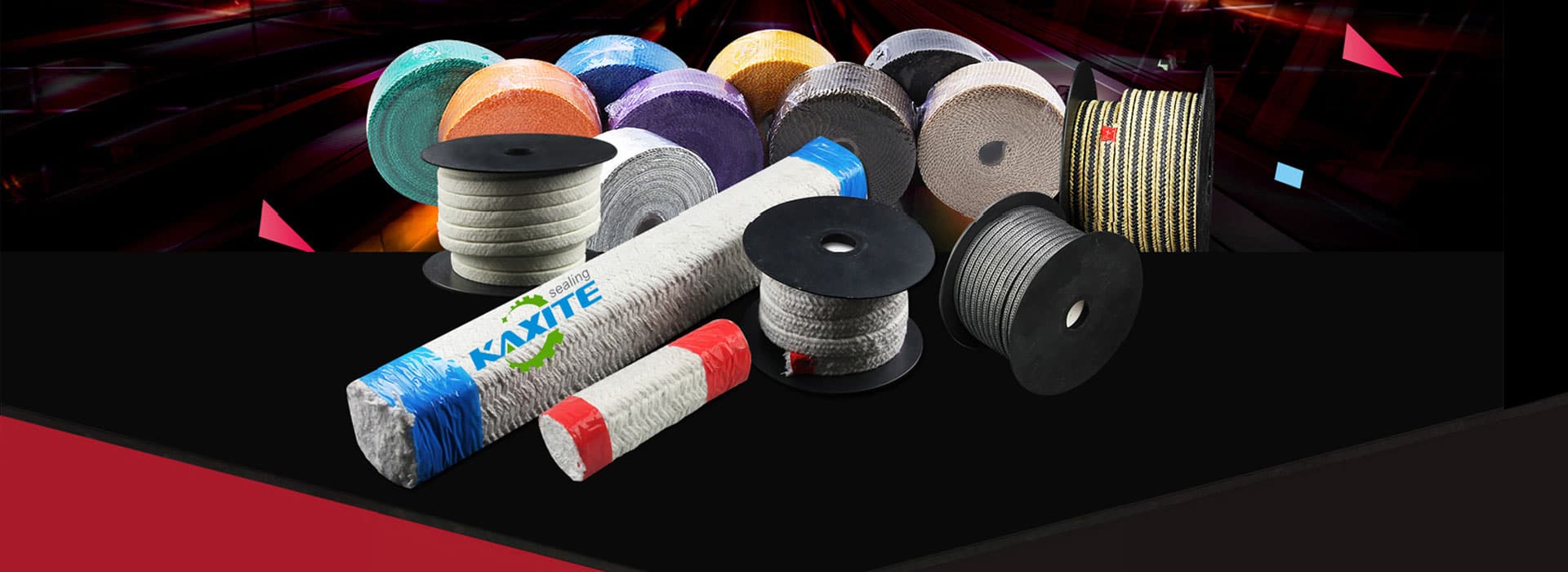 בריידיד גראַפייט און PTFE פּאַקינגז פֿאַר וואַלוו סטעם סילינג